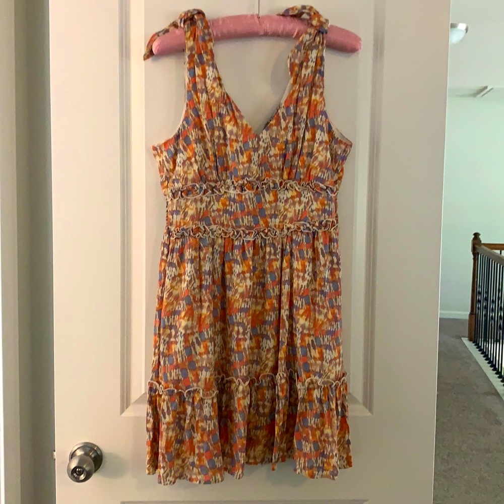 Multi color midi sun dress